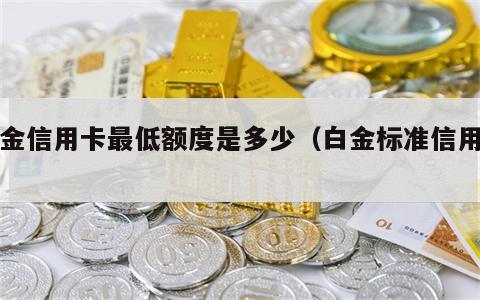 白金信用卡最低额度是多少（白金标准信用卡）