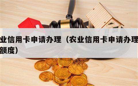 农业信用卡申请办理（农业信用卡申请办理最高额度）