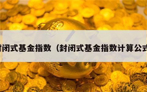 封闭式基金指数（封闭式基金指数计算公式）