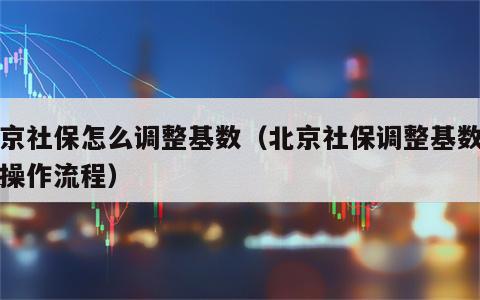 北京社保怎么调整基数（北京社保调整基数怎么操作流程）