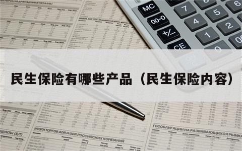 民生保险有哪些产品（民生保险内容）