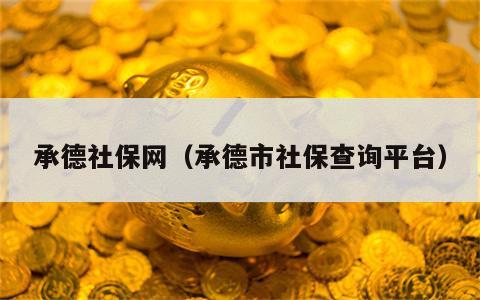 承德社保网（承德市社保查询平台）