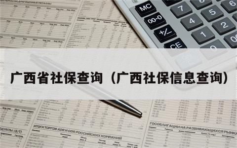 广西省社保查询（广西社保信息查询）