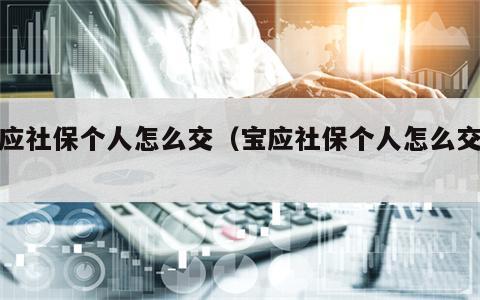 宝应社保个人怎么交（宝应社保个人怎么交费）