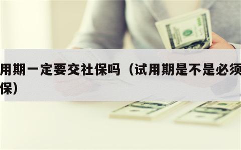 试用期一定要交社保吗（试用期是不是必须交社保）