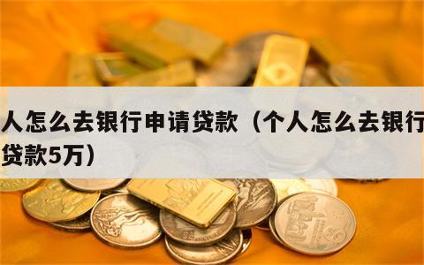 个人怎么去银行申请贷款（个人怎么去银行申请贷款5万）