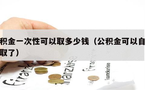 公积金一次性可以取多少钱（公积金可以自愿提取了）