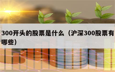 300开头的股票是什么（沪深300股票有哪些）