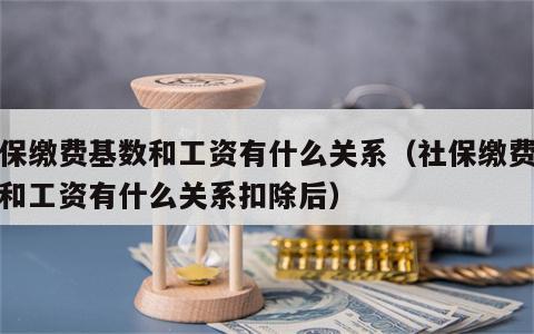 社保缴费基数和工资有什么关系（社保缴费基数和工资有什么关系扣除后）