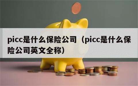 picc是什么保险公司（picc是什么保险公司英文全称）