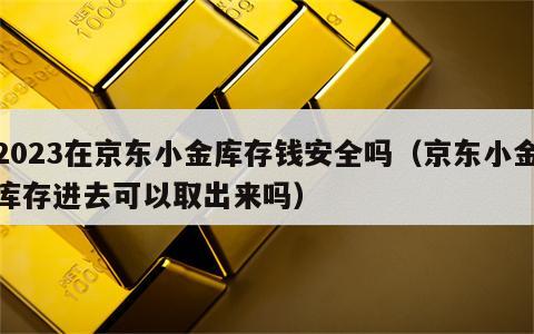 2023在京东小金库存钱安全吗（京东小金库存进去可以取出来吗）