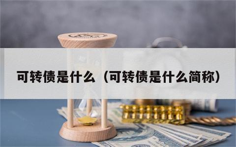 可转债是什么（可转债是什么简称）