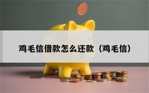 鸡毛信借款怎么还款（鸡毛信）