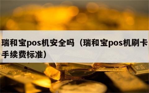 瑞和宝pos机安全吗（瑞和宝pos机刷卡手续费标准）