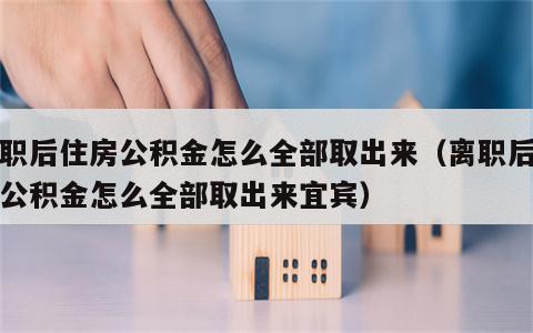 离职后住房公积金怎么全部取出来（离职后住房公积金怎么全部取出来宜宾）