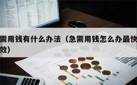 急需用钱有什么办法（急需用钱怎么办最快最有效）